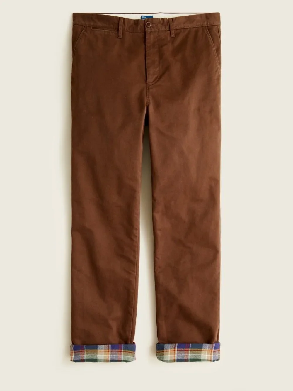 J. Crew Straight-fit flannel-lined cabin pant